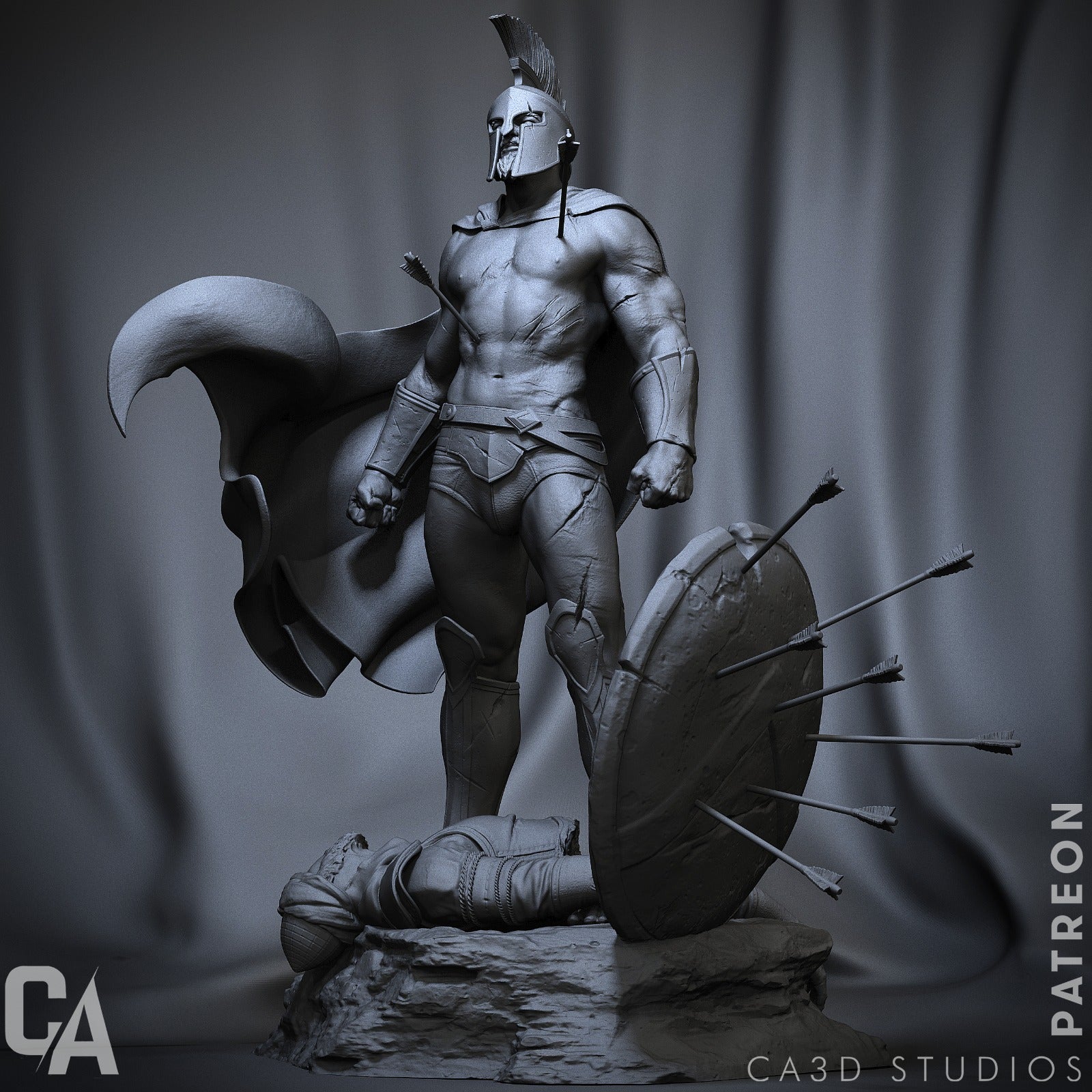 Leonidas 1/12 Non peint