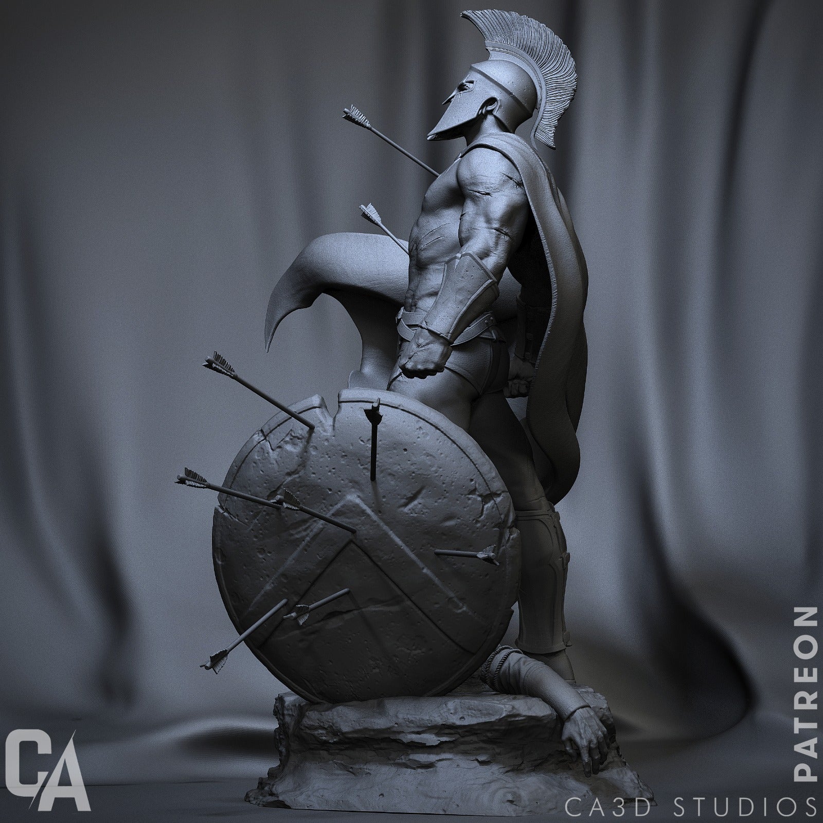 Leonidas 1/12 Non peint