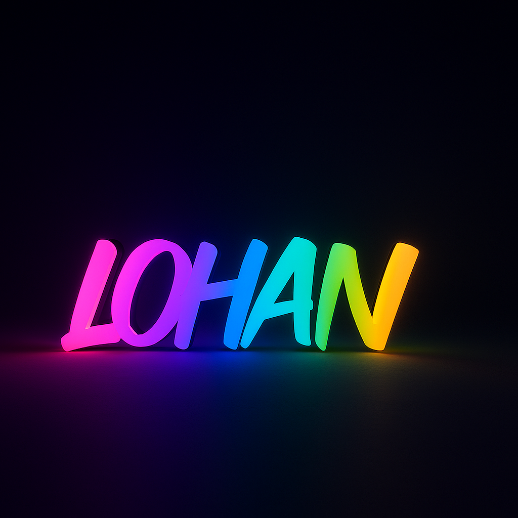 Enseigne lumineuse néon led personnalisée sur mur