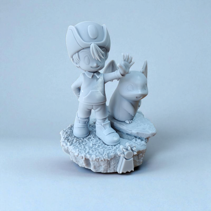 Figurine TK et Patamon