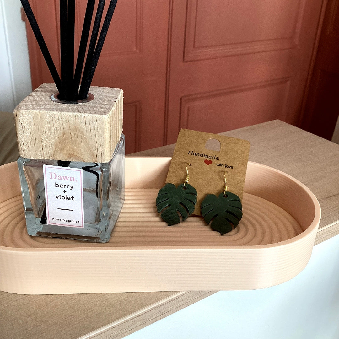 Boucle d'oreille Monstera