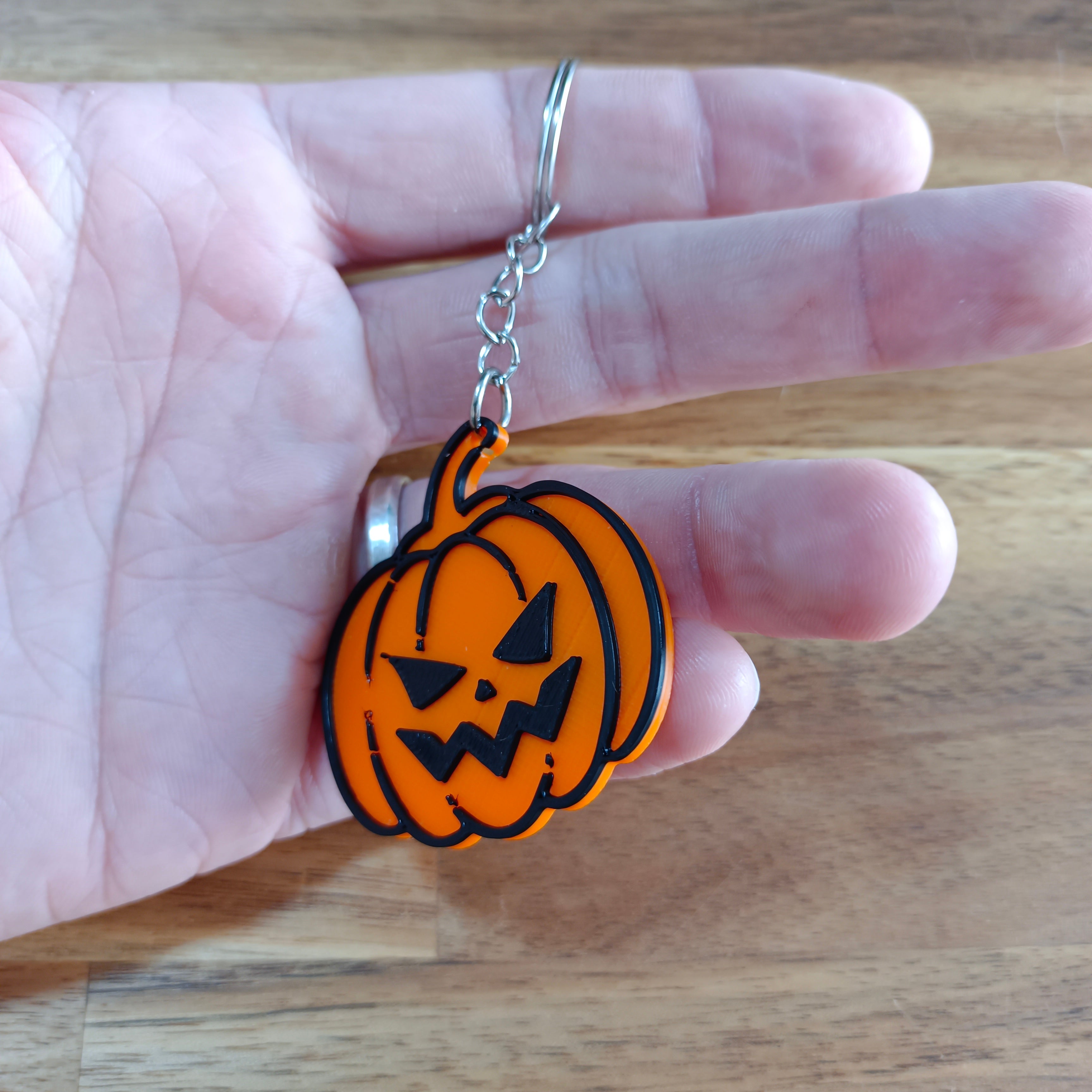 Porte clé citrouille