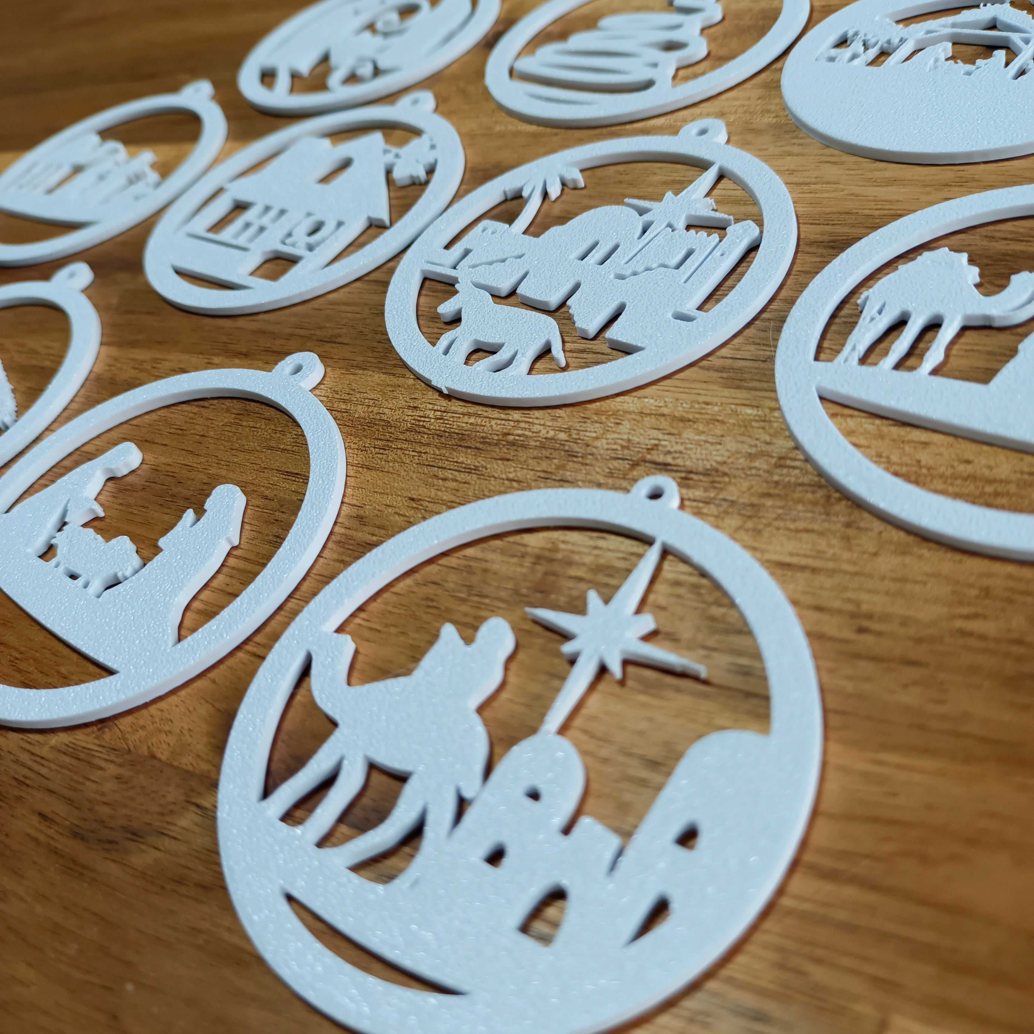 Lot de 10 boules de Noël