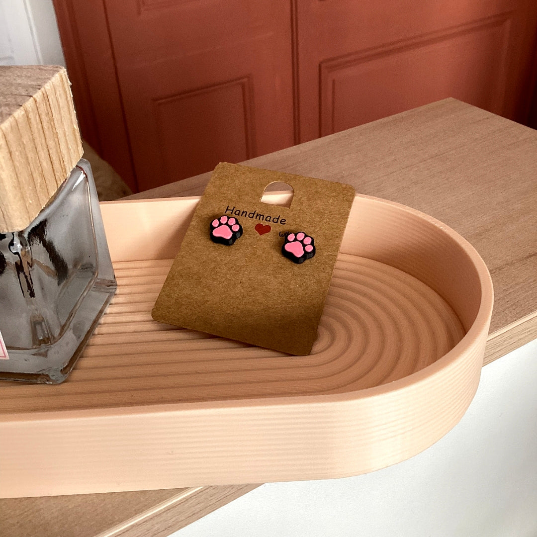 Boucles d'oreilles patte de chat