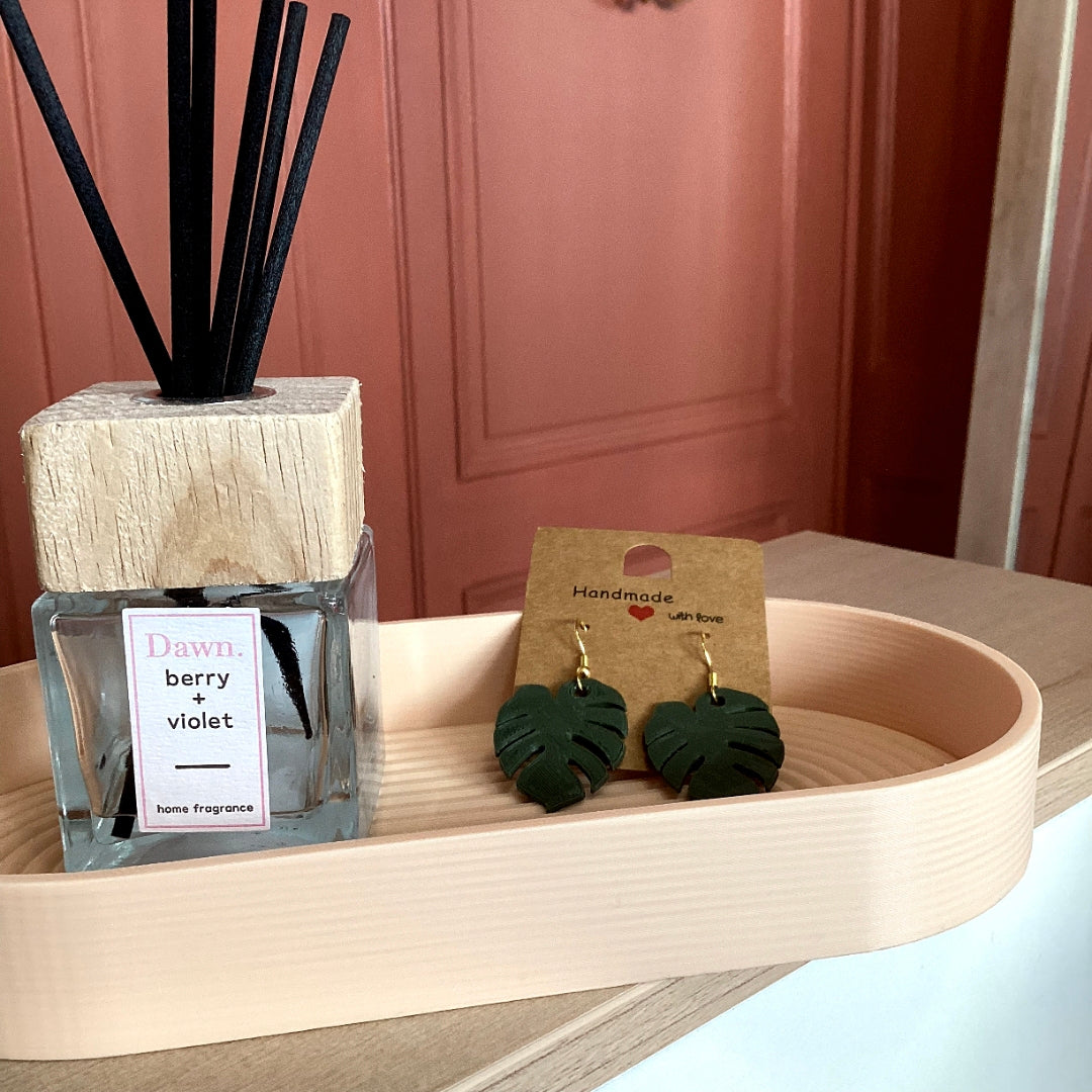 Boucle d'oreille Monstera