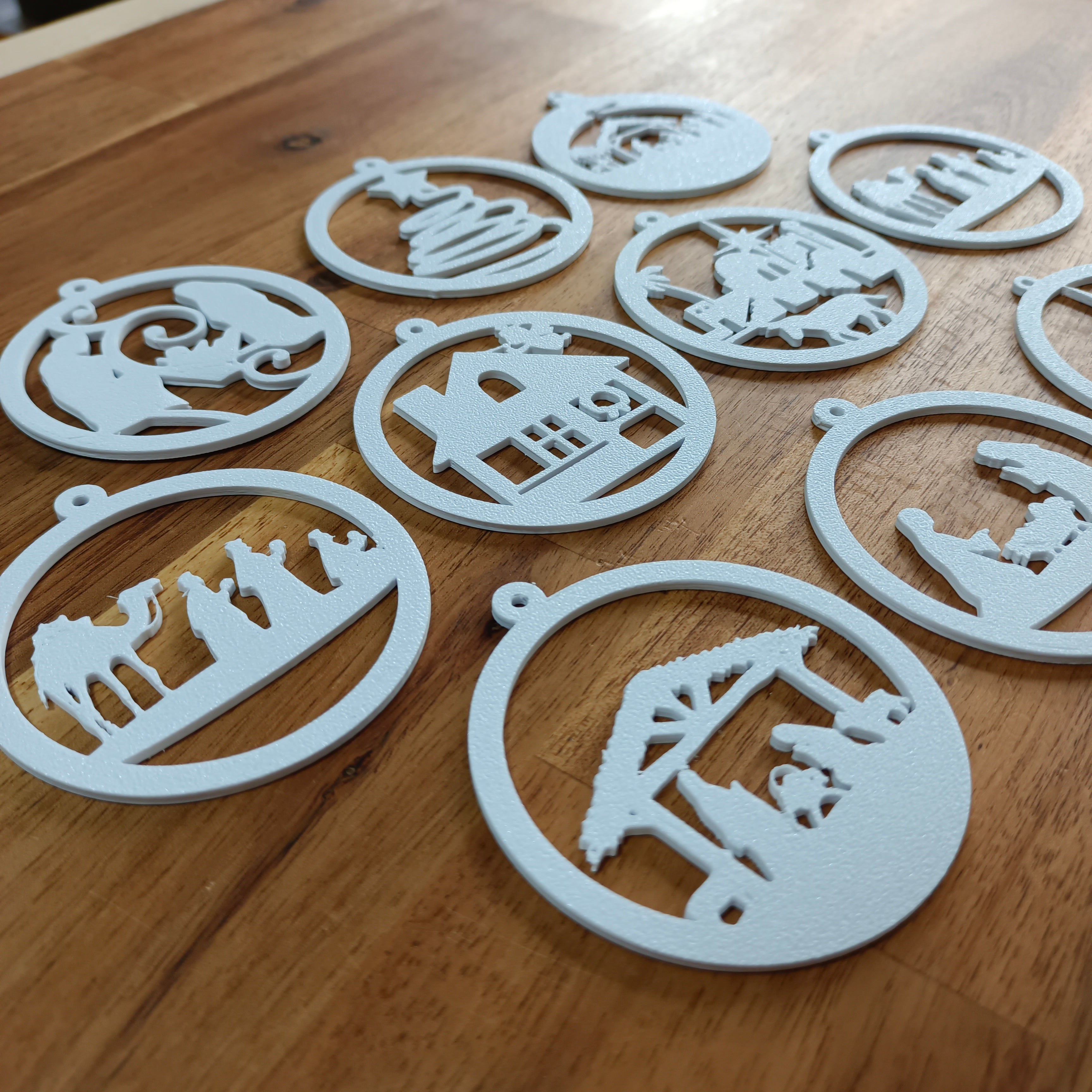 Lot de 10 boules de Noël